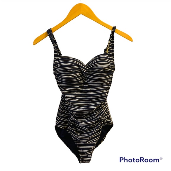 nip tuck Other - NIP TUCK One Piece Stripe Swim Suit